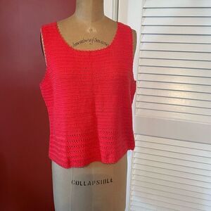 LIZ & CO | coral red knitted shell MP